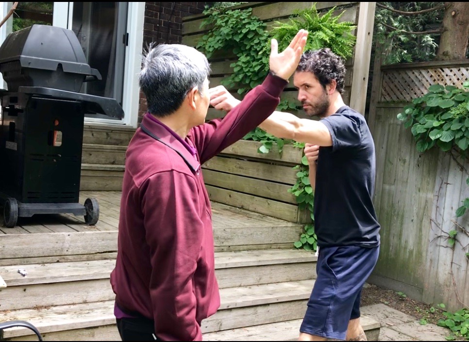 Zhang and Paul in a private session